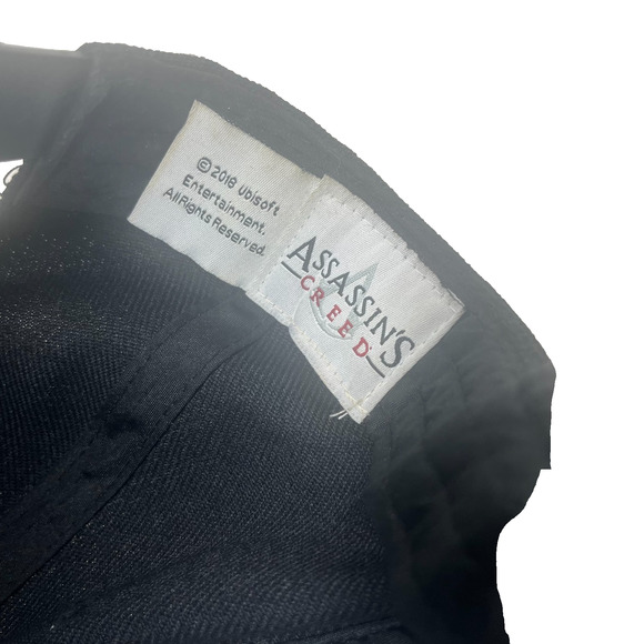 Assassin’s Creed Snapback Hat Black Flat Bill Embroidered Logo Gamer Ubisoft Cap - Picture 4 of 11
